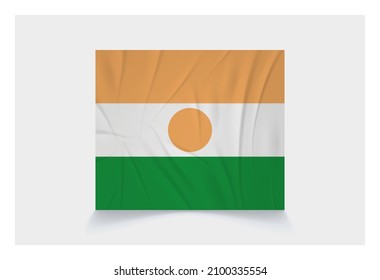 Stock Vector Flag of Niger - Proper Dimensions 6 : 7