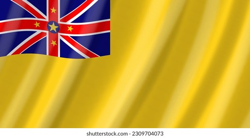 Stock Vector Flag of Niue - Proper Dimensions In a variety of styles