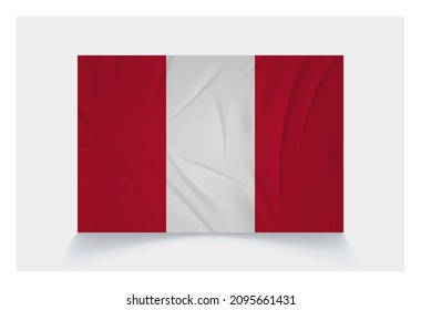 Stock Vector Flag of Peru - Proper Dimensions 2 : 3