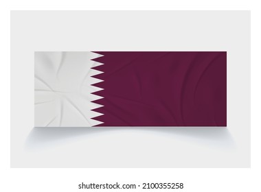 Bandera vectorial de Qatar - Dimensiones adecuadas 11 : 28