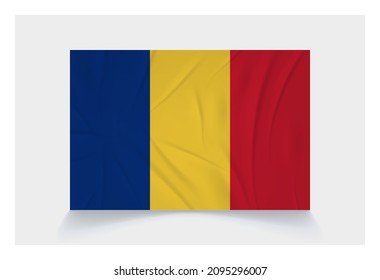 Stock Vector Flag of Romania - Proper Dimensions 2 : 3