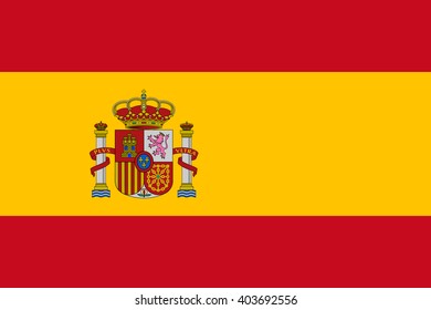 Stock Vector Flag of Spain - Proper Dimensions