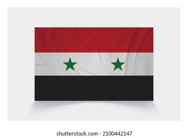 Stock Vector Flag of Syria - Proper Dimensions 2 : 3