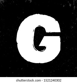stock vector G brush splatter letter, abstract logo icon design template for business corporate. minimalistic concept logo design.