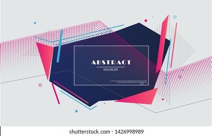 stock vector geometric coloful backround. Trendy gradient shapes composition. Eps10 vector.