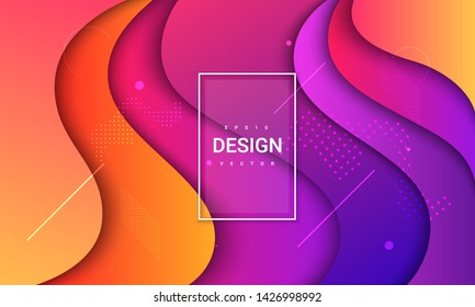 stock vector geometric coloful backround. Trendy gradient shapes composition. Eps10 vector.