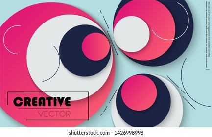 stock vector geometric coloful backround. Trendy gradient shapes composition. Eps10 vector.