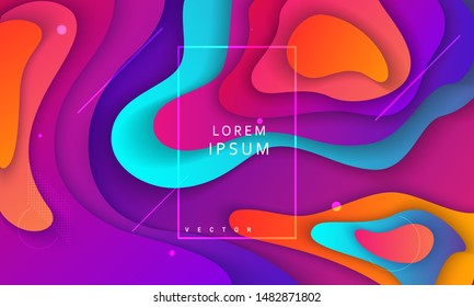 stock vector geometric coloful backround. Trendy gradient shapes composition. Eps10 vector.