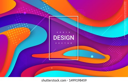 stock vector geometric coloful backround. Trendy gradient shapes composition. Eps10 vector.