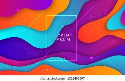 stock vector geometric coloful backround. Trendy gradient shapes composition. Eps10 vector.