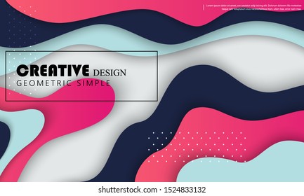 stock vector geometric coloful backround. Trendy gradient shapes composition. Eps10 vector.
