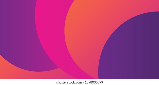 Stock vector geometric coloful circle backround. Trendy gradient shapes composition