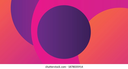 Stock vector geometric coloful circle backround. Trendy gradient shapes composition