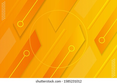 stock vector geometric Orange background. Trendy gradient shapes composition. Vector design layout for banners presentations, flyers, posters and invitations. Eps10.
