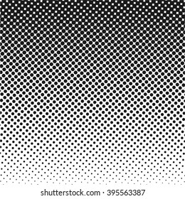 Stock vector halftone dots pattern. Black dots on white background