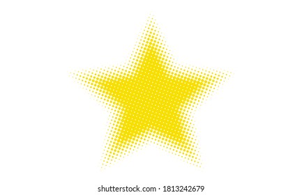 stock vector halftone pattern gold star element background design