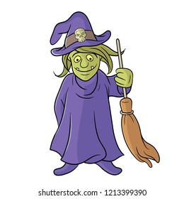 Stock vector Halloween celebration special character,cartoon style with white background