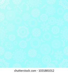 Stock vector handdrawn decor ornate seamless pattern background