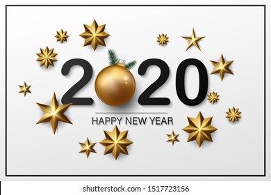 Stock vector happy new year and merry christmas background. Vector EPS10.