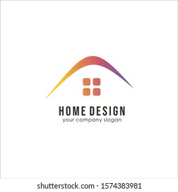 Stock Vector House Icon for Architecture Company and Construction Business Logo Design