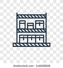 Stock vector icon isolated on transparent background, Stock logo concept