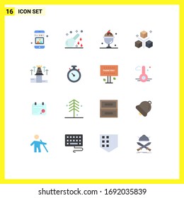 Paquete de iconos vectoriales de 16 señales de línea y símbolos para objetos; diseño; hospital; codificación; paquete editable de verano de elementos de diseño de vectores creativos