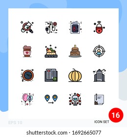Stock Vector Icon Pack of 16 Line Signs and Symbols for wifi; lock; card; iot; symbol Editable Creative Vector Design Elements
