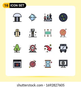 Stock Vector Icon Pack of 16 Line Signs and Symbols for nature; leaf; bow; ecology; win Editable Creative Vector Design Elements