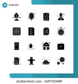 Stock Vector Icon Pack of 16 Line Signs and Symbols for planner; manager; reflection; event; thanksgiving Editable Vector Design Elements