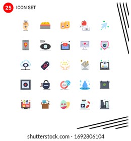 Stock-Vektorillustration-Icon-Pack mit 25 Linien-Zeichen und -Symbolen für die Universität; Schule; Pflanze; Kenntnisse; Design-Elemente für Vektorillustration mit Specker
