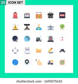 Stock Vector Icon Pack of 25 Line Signs and Symbols for layout; suitcase; halloween; portfolio; briefcase Editable Vector Design Elements