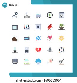 Paquete de 25 señales de línea y símbolos para mantenimiento de la web; configuración web; baño; avance de la web; más elementos de diseño de vectores editables
