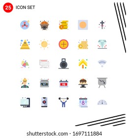 Stock Vector Icon Pack of 25 Line Signs and Symbols for holidays; overlay; finance; layout; creative Editable Vector Design Elements