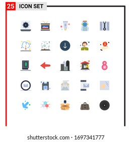 Stock Vector Icon Pack of 25 Line Signs and Symbols for helmet; space; independence day; astronaut; spa Editable Vector Design Elements
