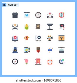Paquete de iconos vectores estándar de 25 señales de línea y símbolos para la eliminación; cerrar; compras; gasolinera; elementos de diseño de vectores editables de ciudad