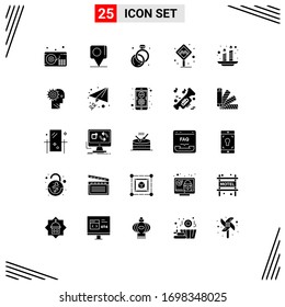 Stock Vector Icon Pack of 25 Line Signs and Symbols for india; candles; jewelry; taxi stand; stand Editable Vector Design Elements