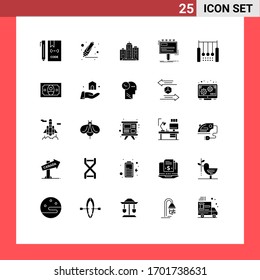 Paquete de 25 carteles y símbolos para publicidad en el vector de material; ad; construcción; real; elementos de diseño de vectores editables de oficina