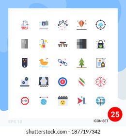 Stock Vector Icon Pack of 25 Line Signs and Symbols for cloud computing; play; secure; kite; child Editable Vector Design Elements