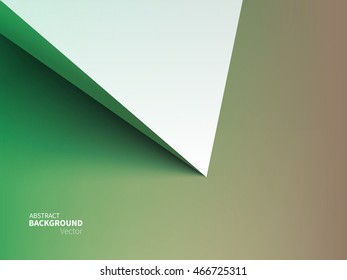 Stock vector illustration abstract background. Material design style. Minimalism, 3D, Geometry, Shadow. Paper origami effect. Clean and minimalistic style. EPS 10