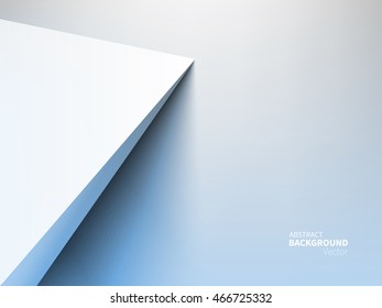 Stock vector illustration abstract background. Material design style. Minimalism, 3D, Geometry, Shadow. Paper origami effect. Clean and minimalistic style. EPS 10