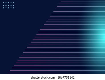 stock vector illustration of abstract technology futuristic digital, sci-fi user interface concept with gradient dots and lines. artificial intelligence. abstract vector background.