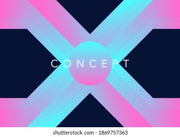 stock vector illustration of abstract technology futuristic digital, sci-fi user interface concept with gradient dots and lines. artificial intelligence. abstract vector background.