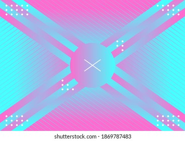 ilustración vectorial de material de tecnología abstracta concepto futurista digital de interfaz de usuario de ciencia ficción con gradiente y líneas. inteligencia artificial. fondo vectorial abstracto.