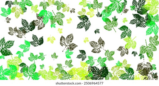 Stock vector illustration autumn falling leaves on transparent checkered background.  Spring Sale Vector Illustration. 