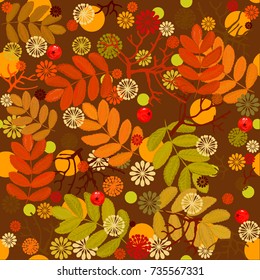 Stock vector illustration Autumn falling leaves. Autumn design. Templates for place cards, banners, flyers, presentations, reports.