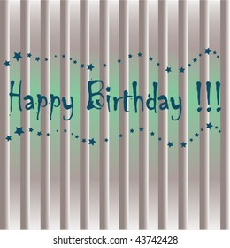 Stock vector illustration birthday background card