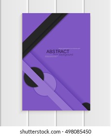 Stock vector illustration of brochure in material design style