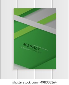 Stock vector illustration of brochure in material design style