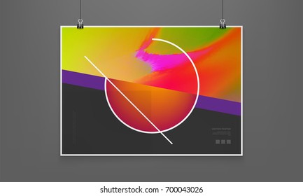 Stock vector illustration color covers set. Fluid shapes composition. Futuristic design posters. Templates for placards, banners, flyers, presentations and reports. EPS10