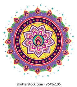 Stock Vector Illustration: Culture Art Pattern